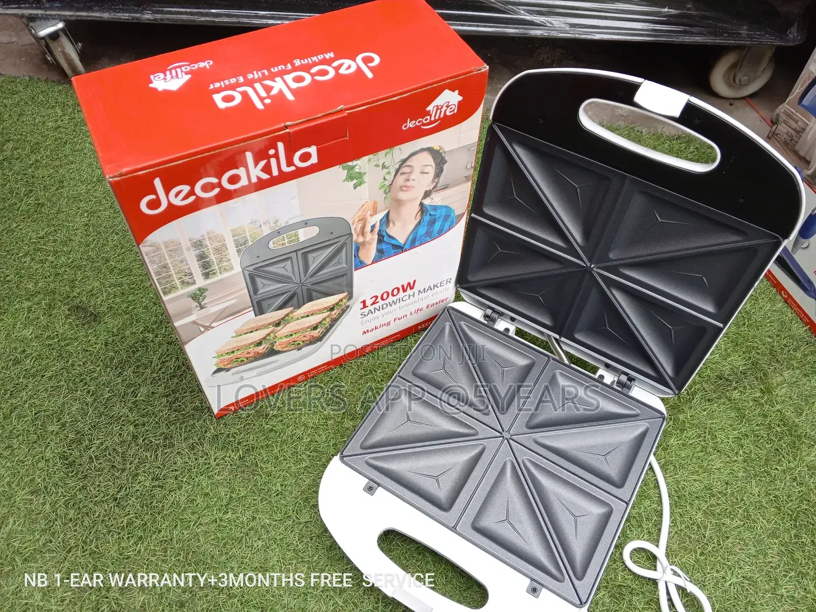 Buy Decakila Sandwich 1200w Sandwich Maker Breakfast Easily.