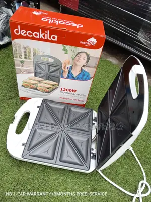 Sandwich Maker Decakila 1200watts Breakfast Easily Sandwich.