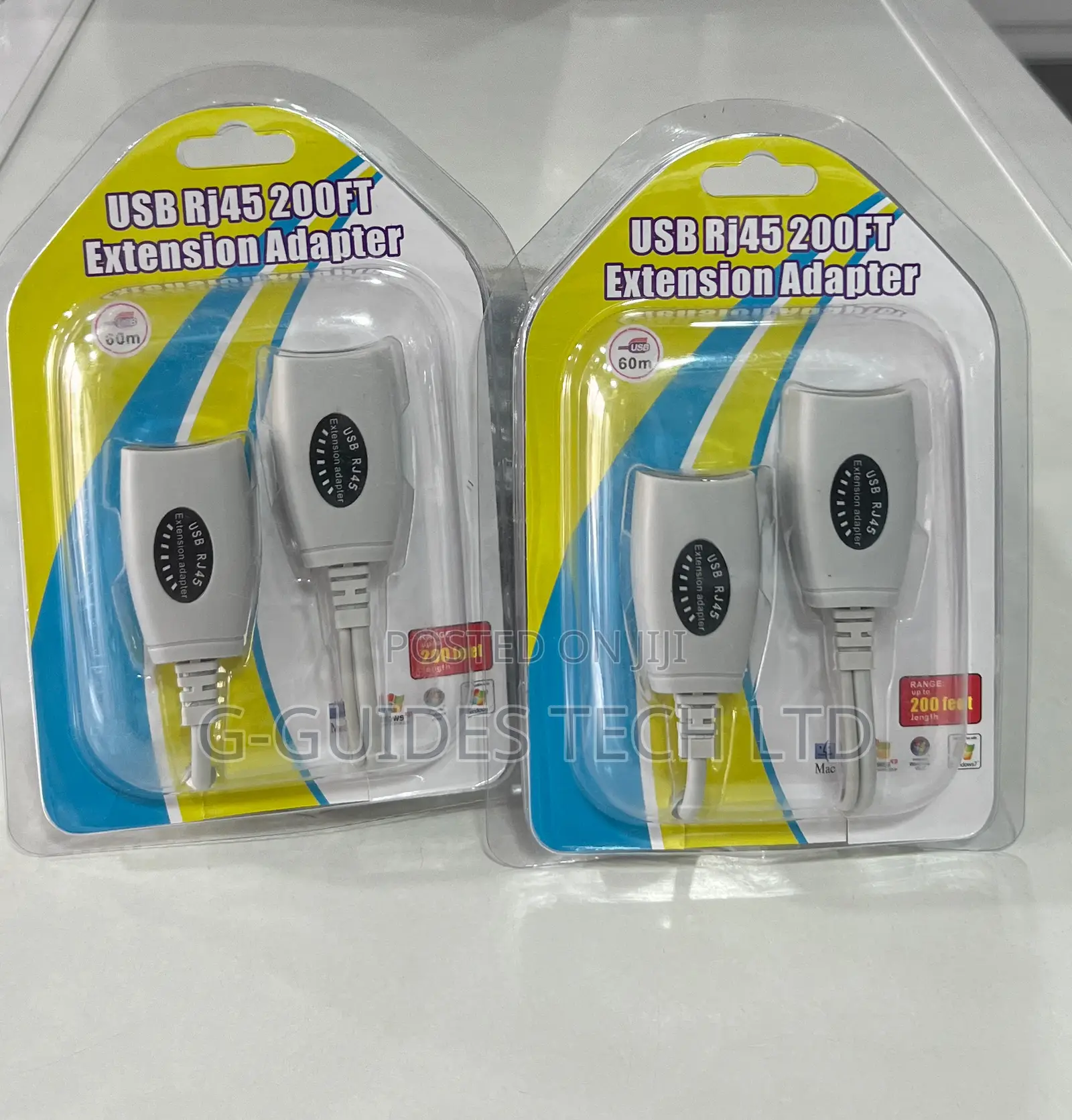 USB Rj45 Extension Adapter 200ft, 60M USB Rj45 Extender