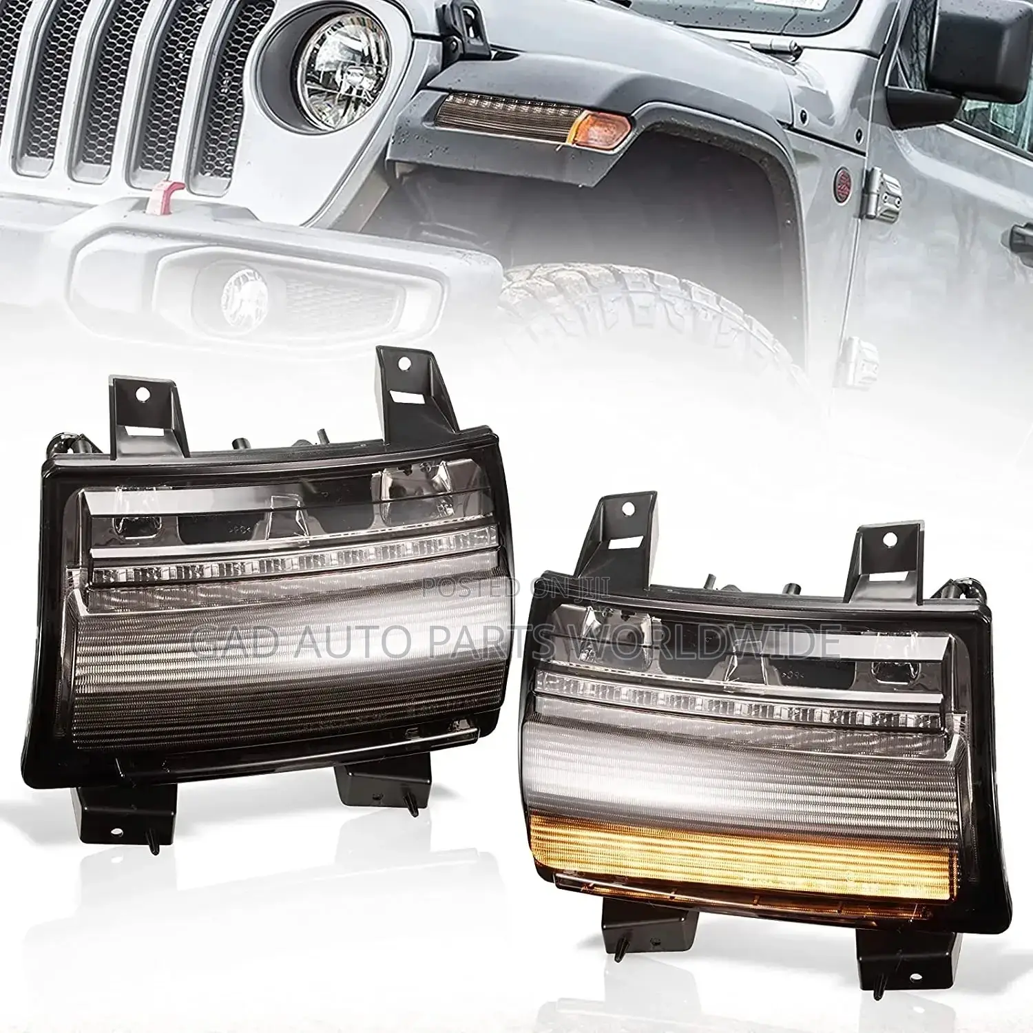 Jeep Wrangler Fender Lights 2018-2022