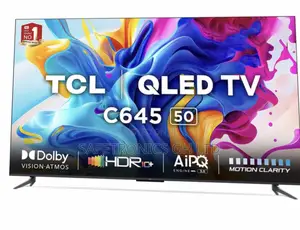 Qled Smart 50 Inch TCL Authentic C645 (Black) Tv