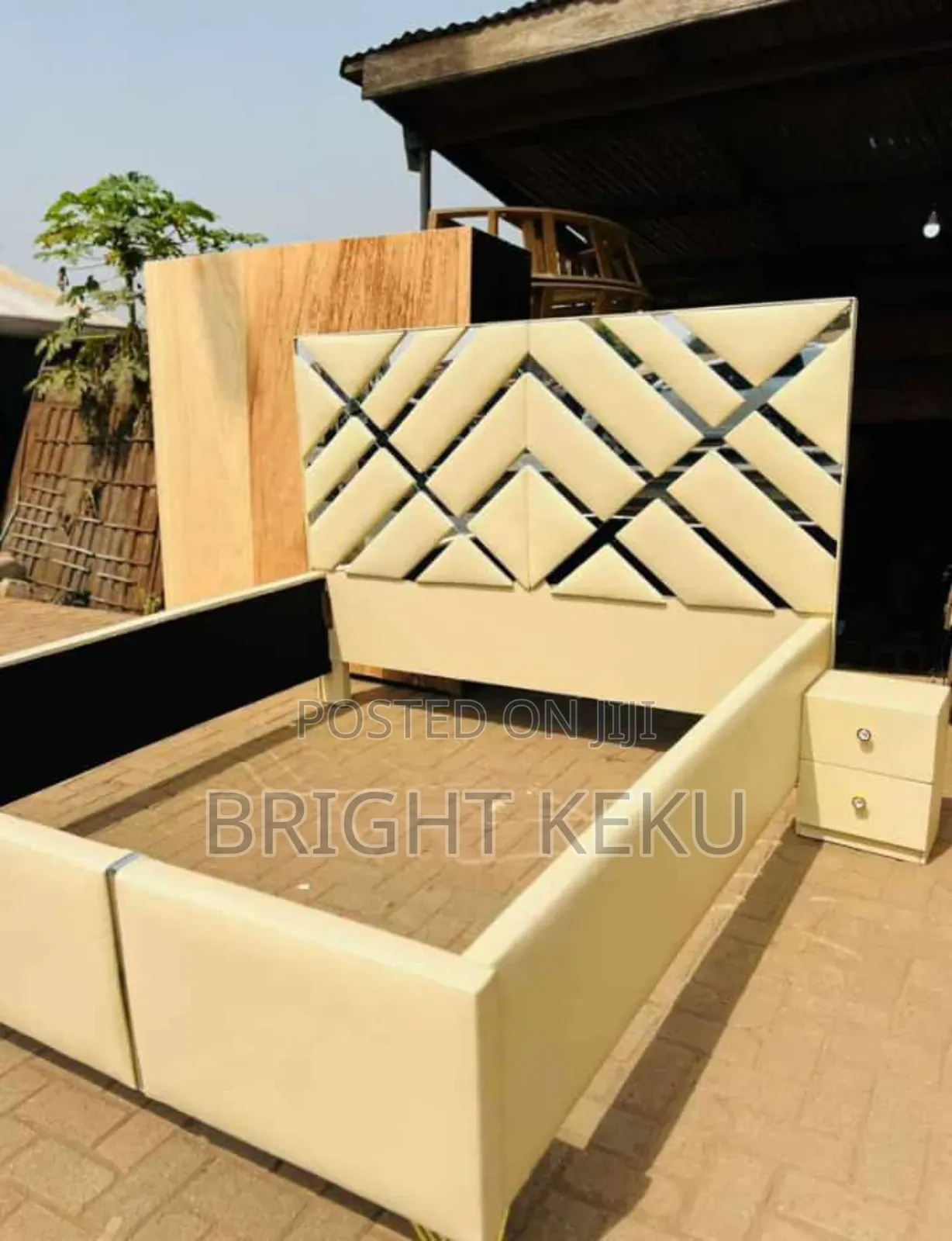 King Size Bed Frame With Side Drawers