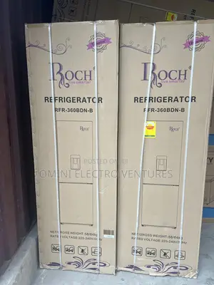 Brand New Roch Double Door Mirror Fridge With Dispenser