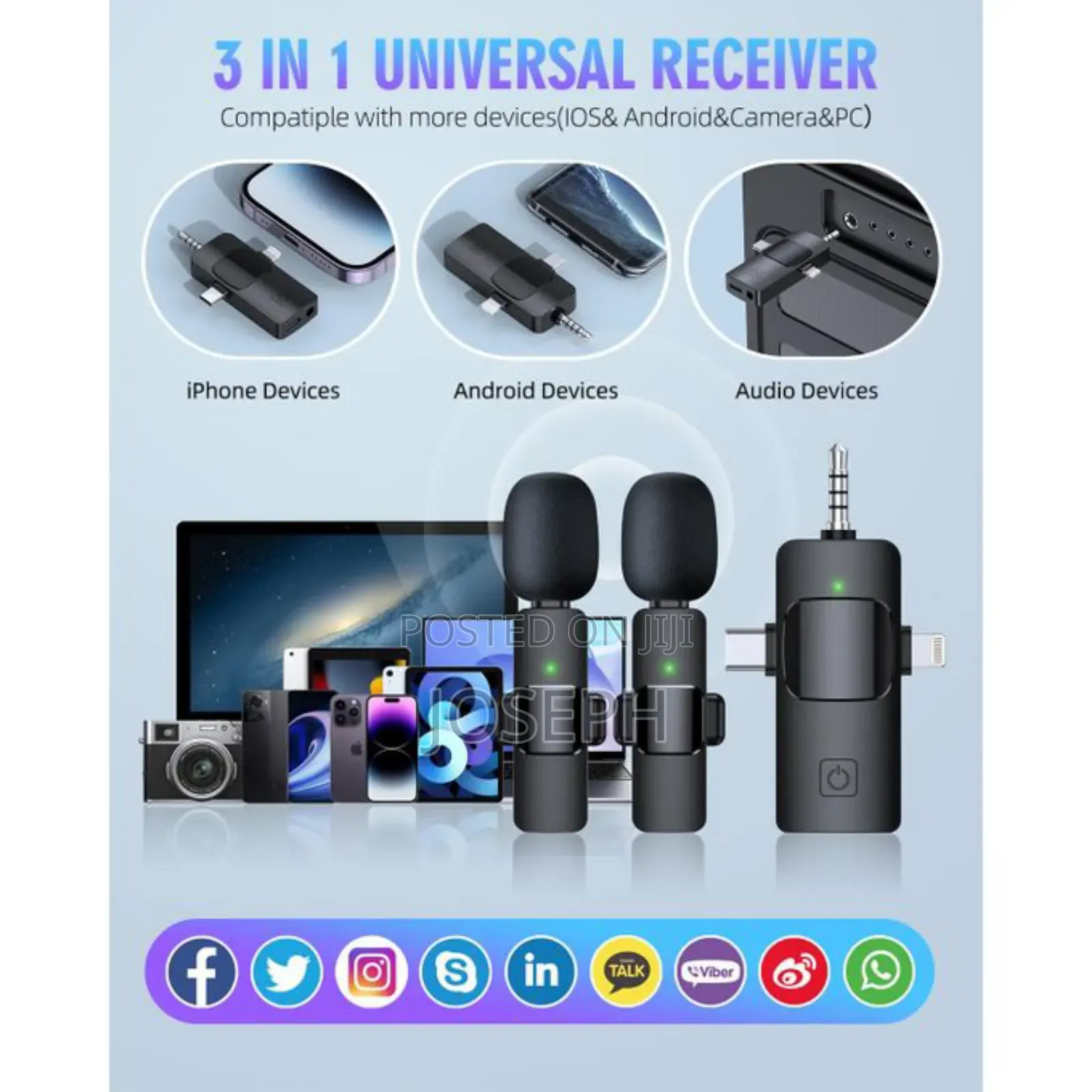 Wireless Microphone Universal