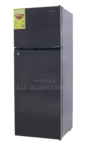 Gleaming MIDEA-173LTR-DOUBLE-DOOR-TOP-FREEZER-FRIDGE