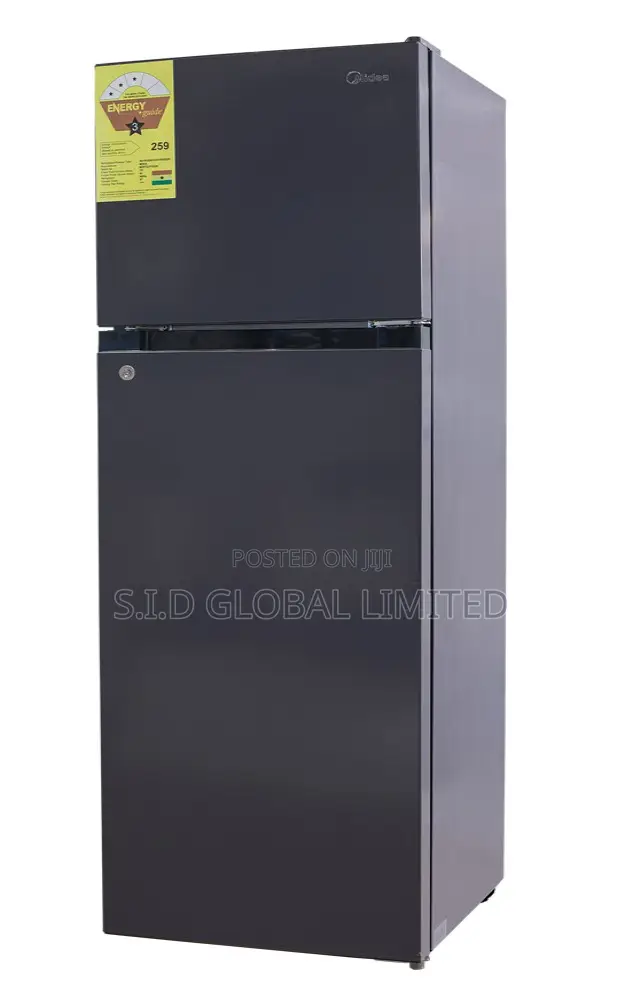 Gleaming MIDEA-173LTR-DOUBLE-DOOR-TOP-FREEZER-FRIDGE