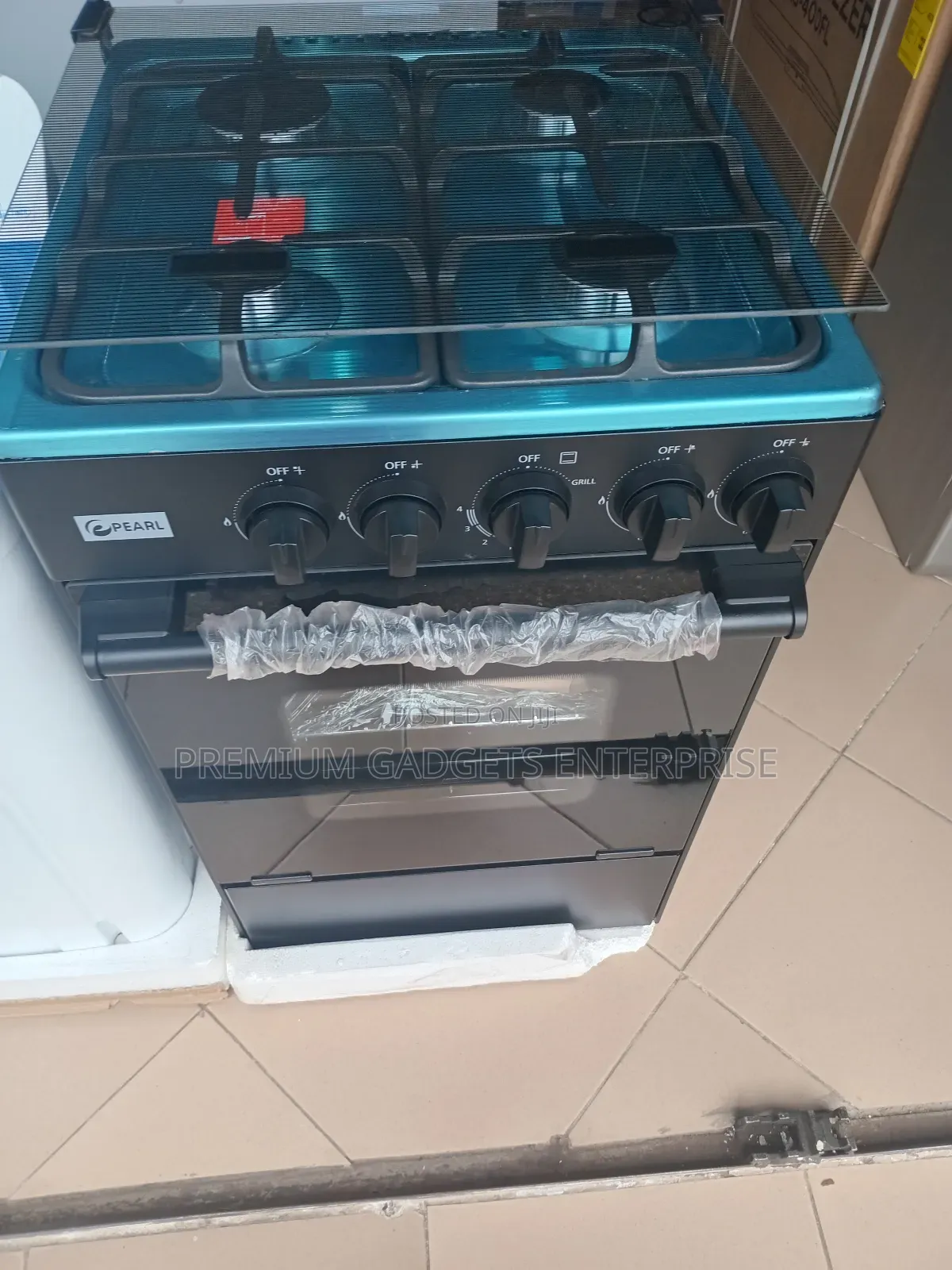 Pearl 4 Burner Gas Cooker 50x55cm With Oven and Grill