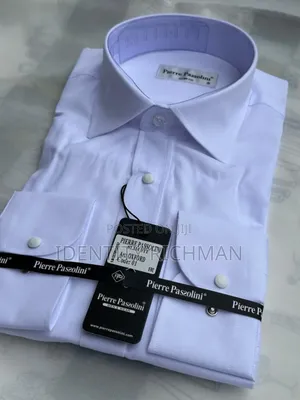Men Long Sleeves White Shirt