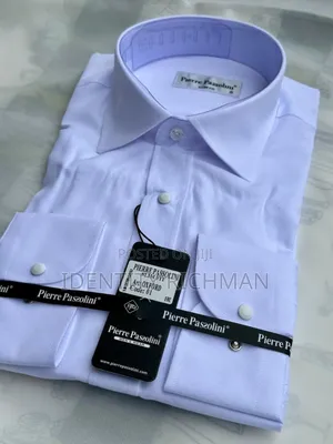Men Long Sleeves White Shirt