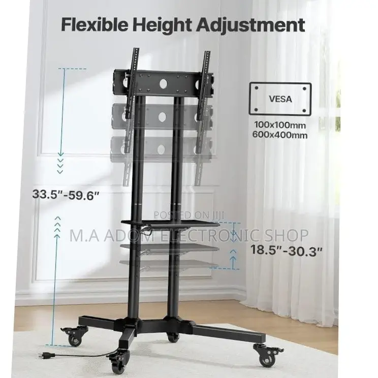 Affordable Mobile Tv Trolley Suitable for Tv Between 32”-70”