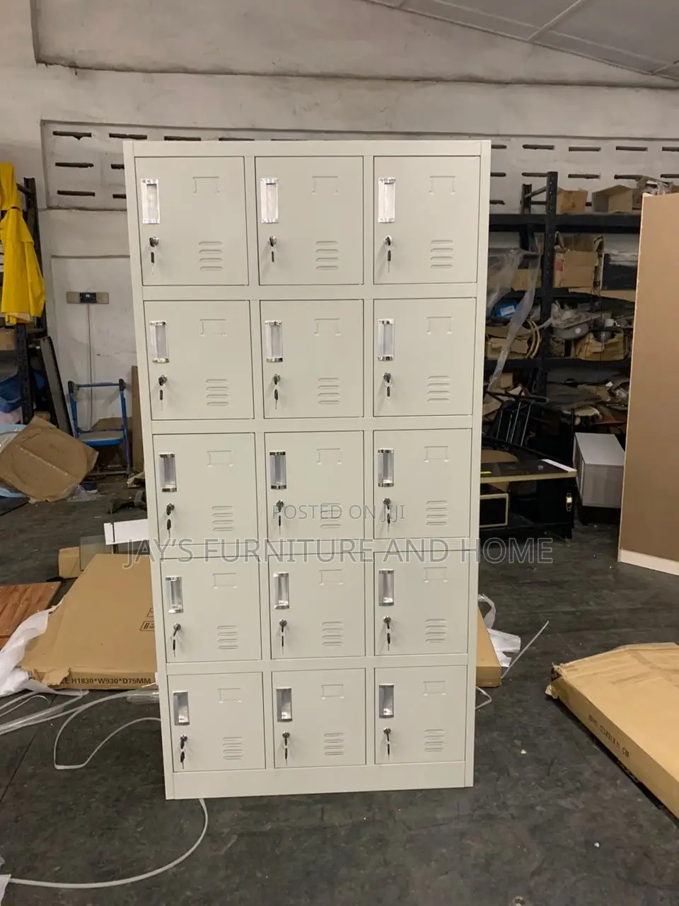 15 Lockers Office Cabinet