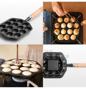 Seasoned Thickened Cast Iron Takayoki Skillet (14 15 Holes