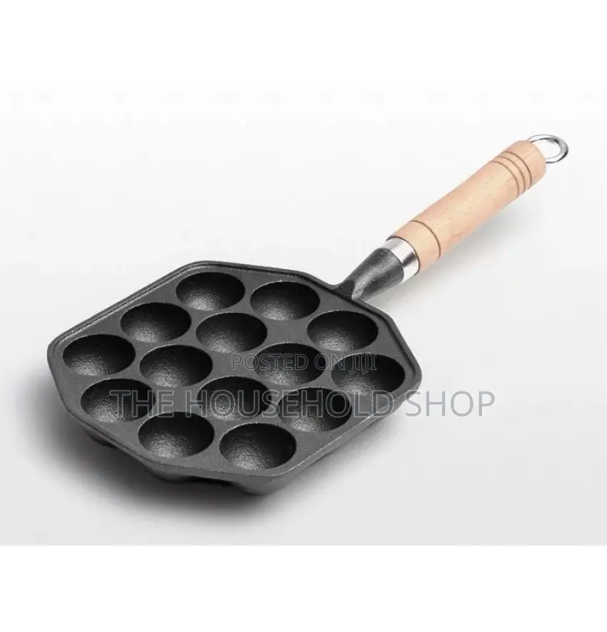 Seasoned Thickened Cast Iron Takayoki Skillet (14 15 Holes