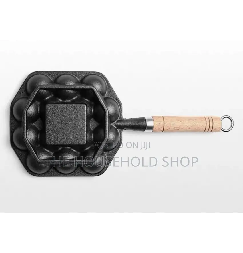 Seasoned Thickened Cast Iron Takayoki Skillet (14 15 Holes