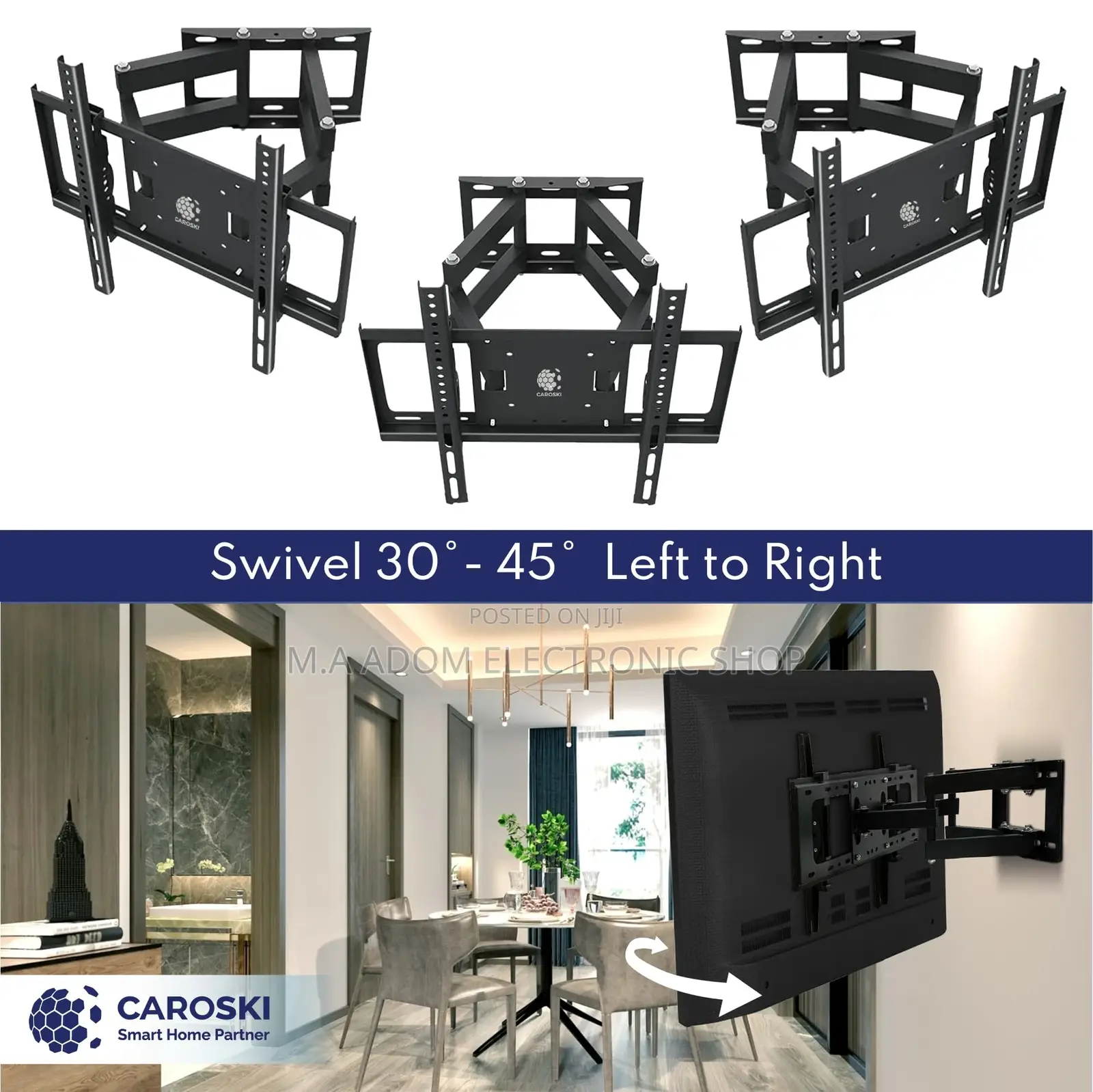 Adjustable Tv Wall Mount for TVS Between 33”-55”