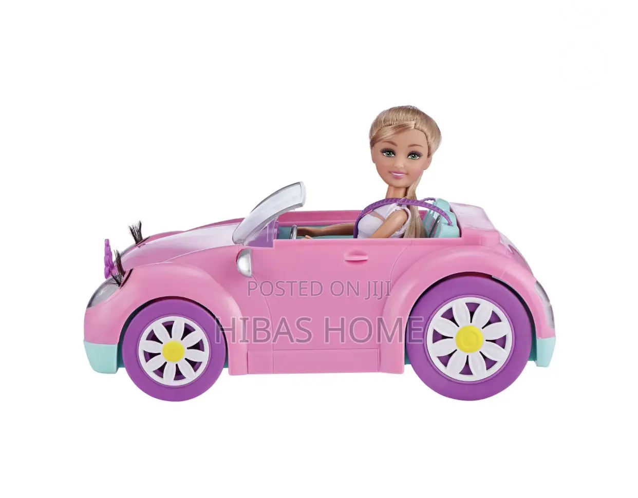 Zuru Sparkle Girlz Pink Convertible With Doll Playset