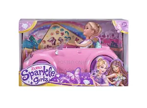 Zuru Sparkle Girlz Pink Convertible With Doll Playset