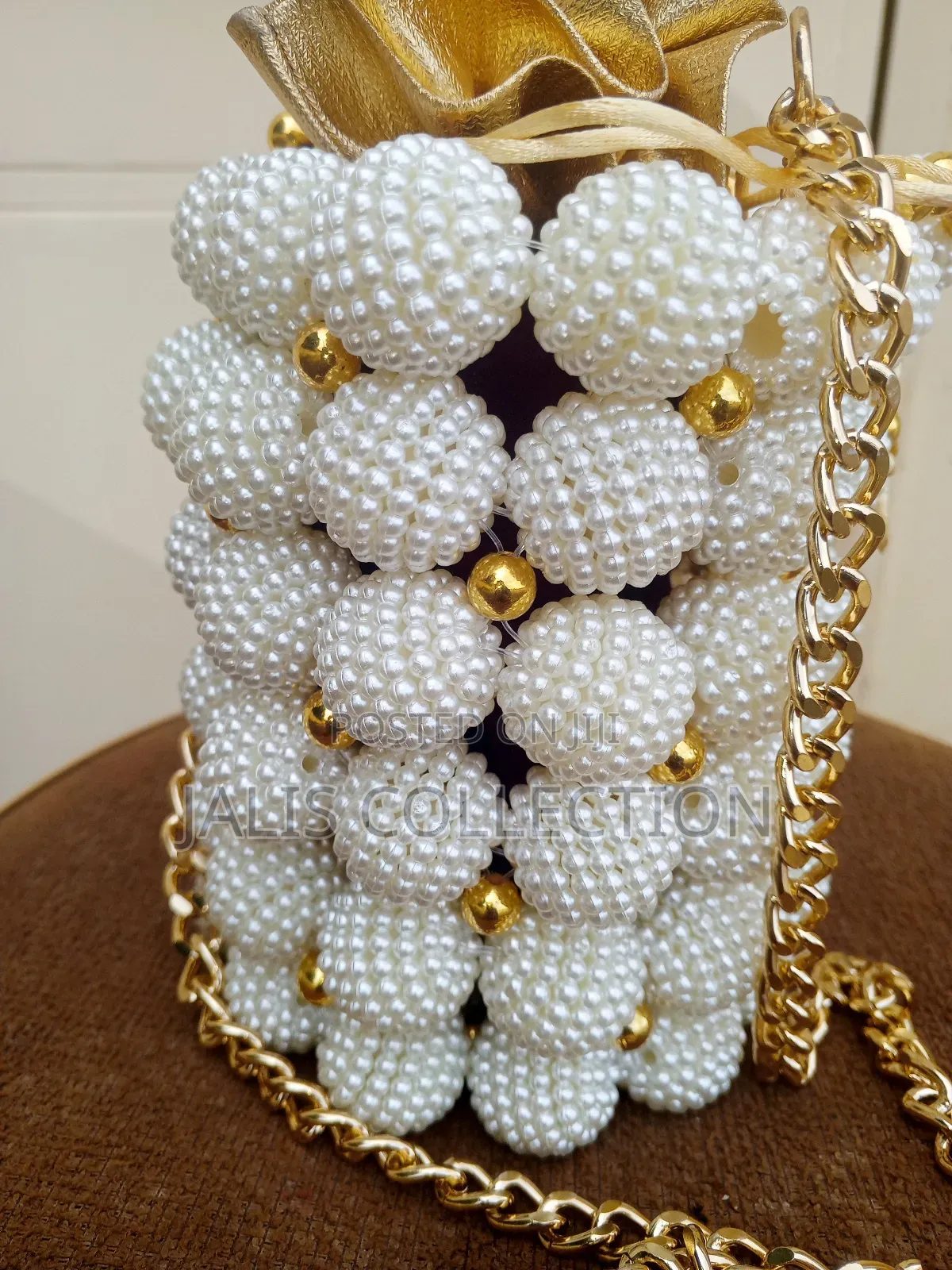 Cylindrical Beaded Bag