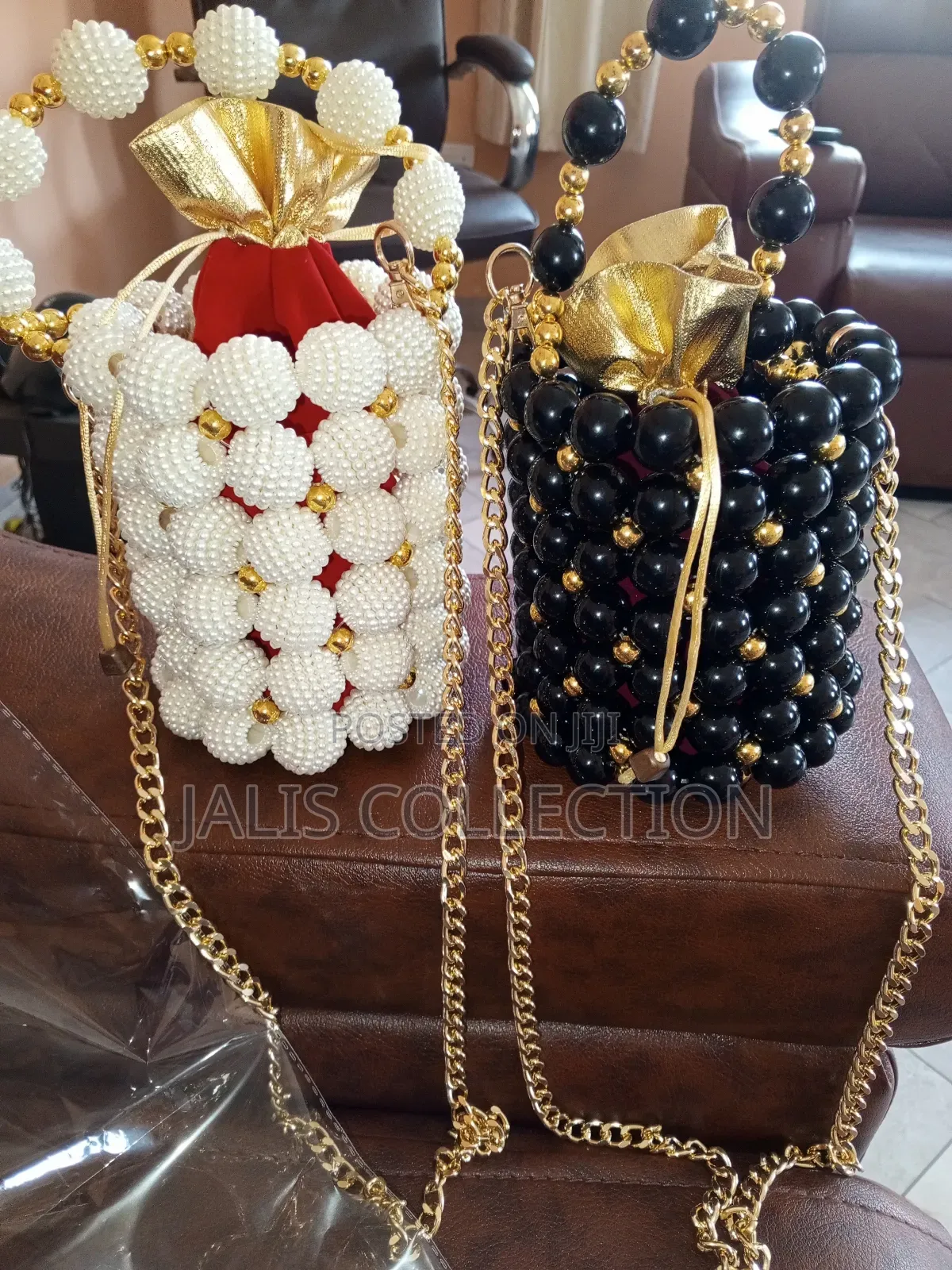Cylindrical Beaded Bag