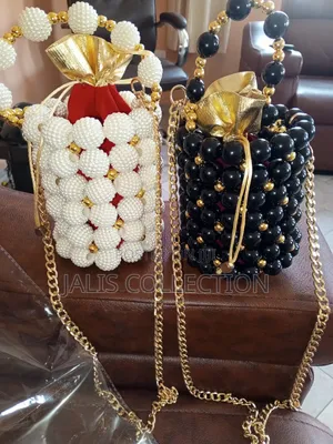 Cylindrical Beaded Bag