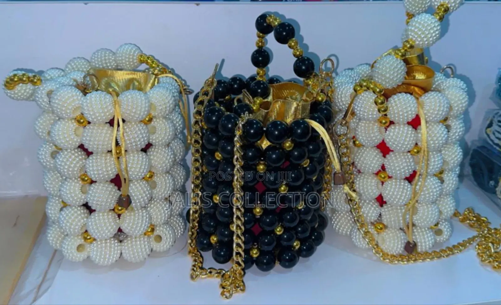 Cylindrical Beaded Bag