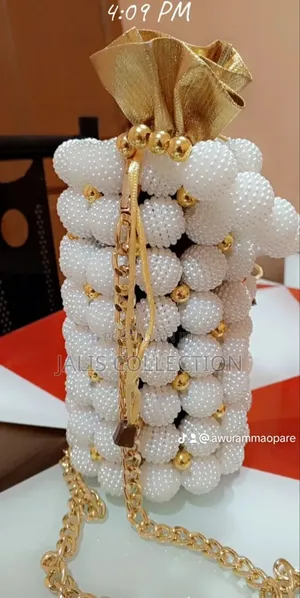 Cylindrical Beaded Bag