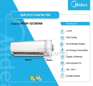 Original MIDEA-1.5HP-SPLIT-AC-R32-INVERTER-MSEP