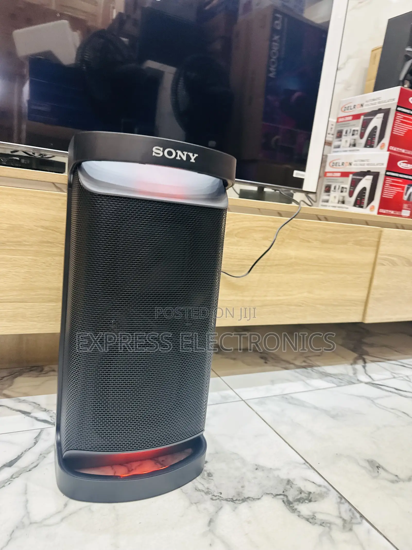 New Sleek Black Powerful Bluetooth Speaker SRS- XP 500.