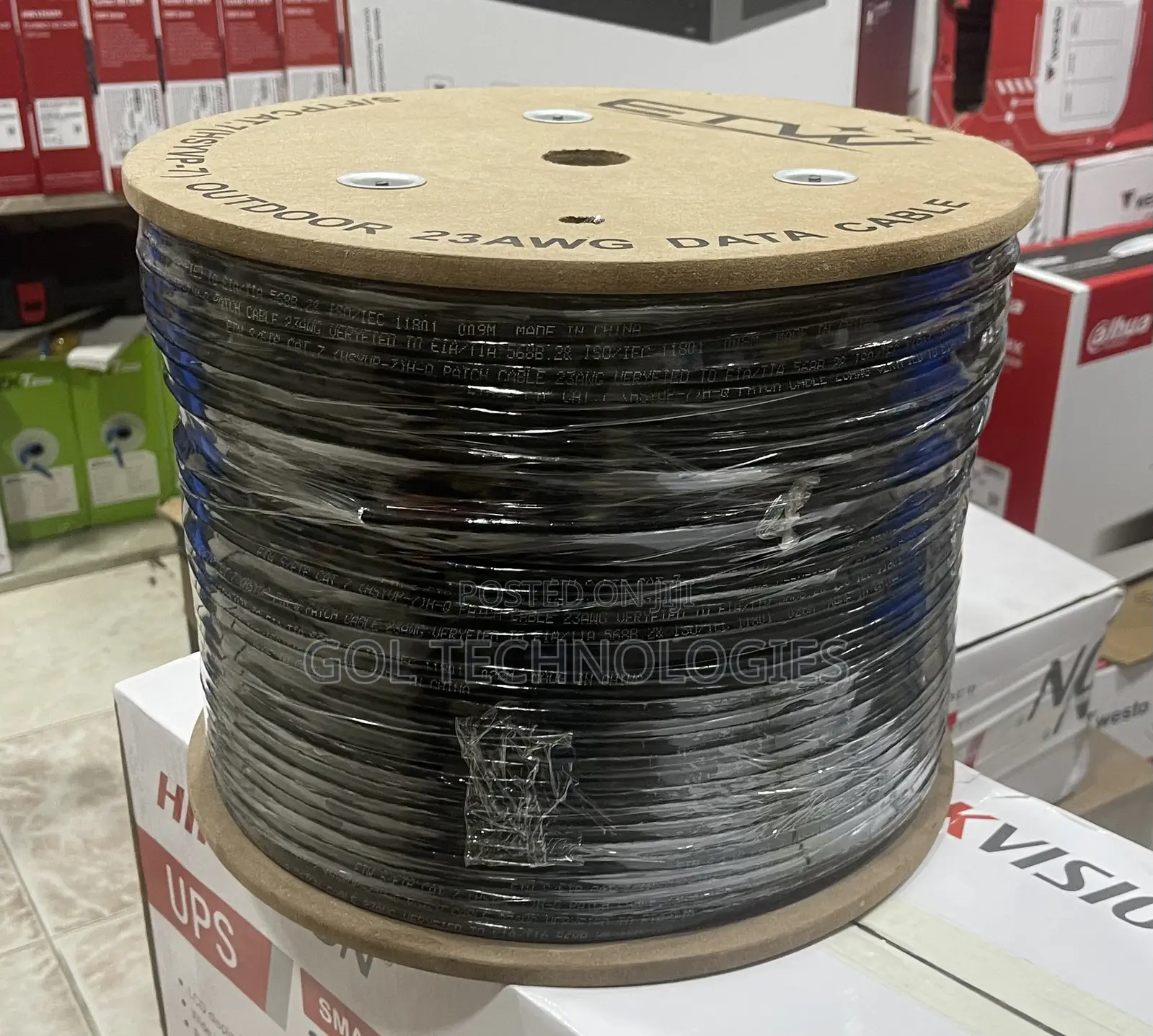 Cat7 SFTP Outdoor Cable 305m 23AWG ETW Original Brand