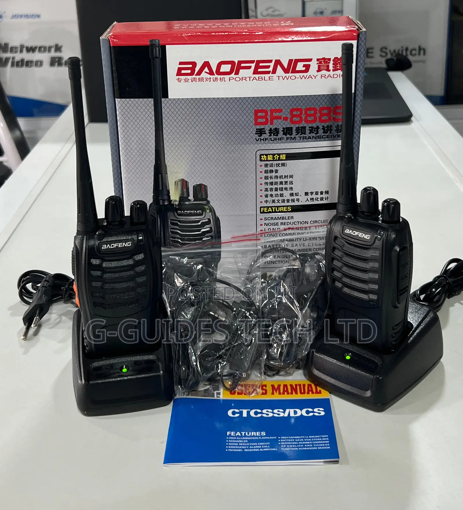 Baofeng Bf-888s Walkie Talkies With Earpiece ,Two-Way Radio