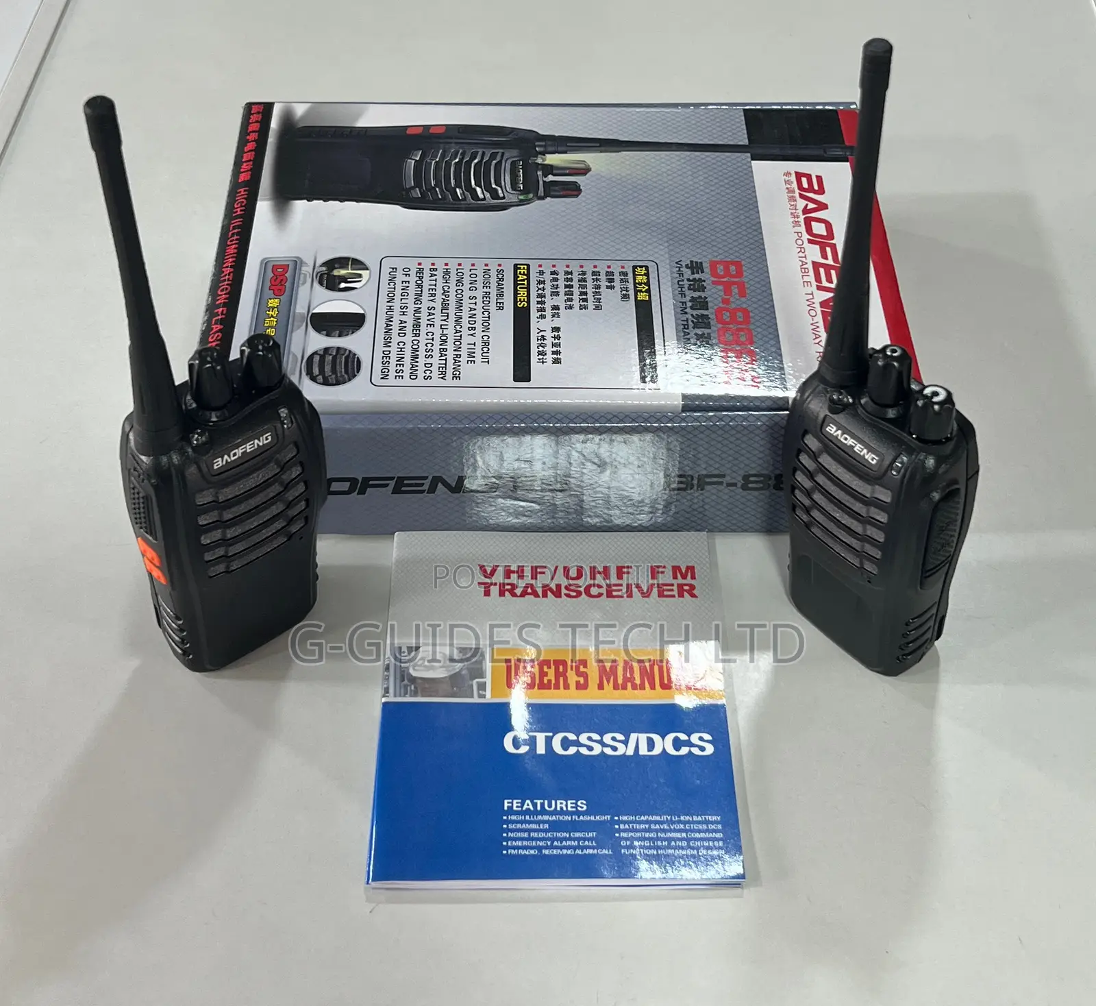 Baofeng Bf-888s Walkie Talkies With Earpiece ,Two-Way Radio