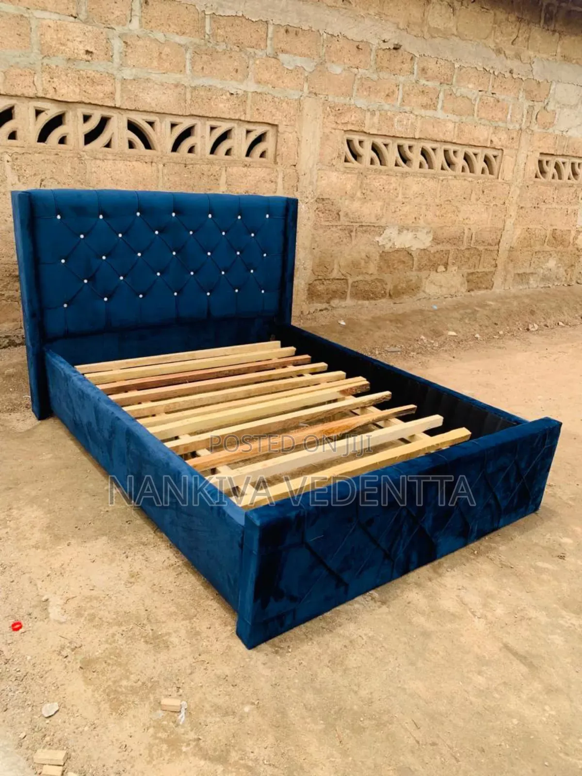 Fabric Double Bed Frame