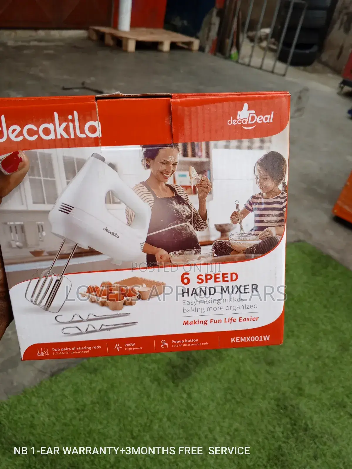 Portable and Easy to Use Hand Mixer 6 Speed Decakila Handmix