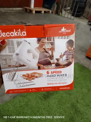 Portable and Easy to Use Hand Mixer 6 Speed Decakila Handmix