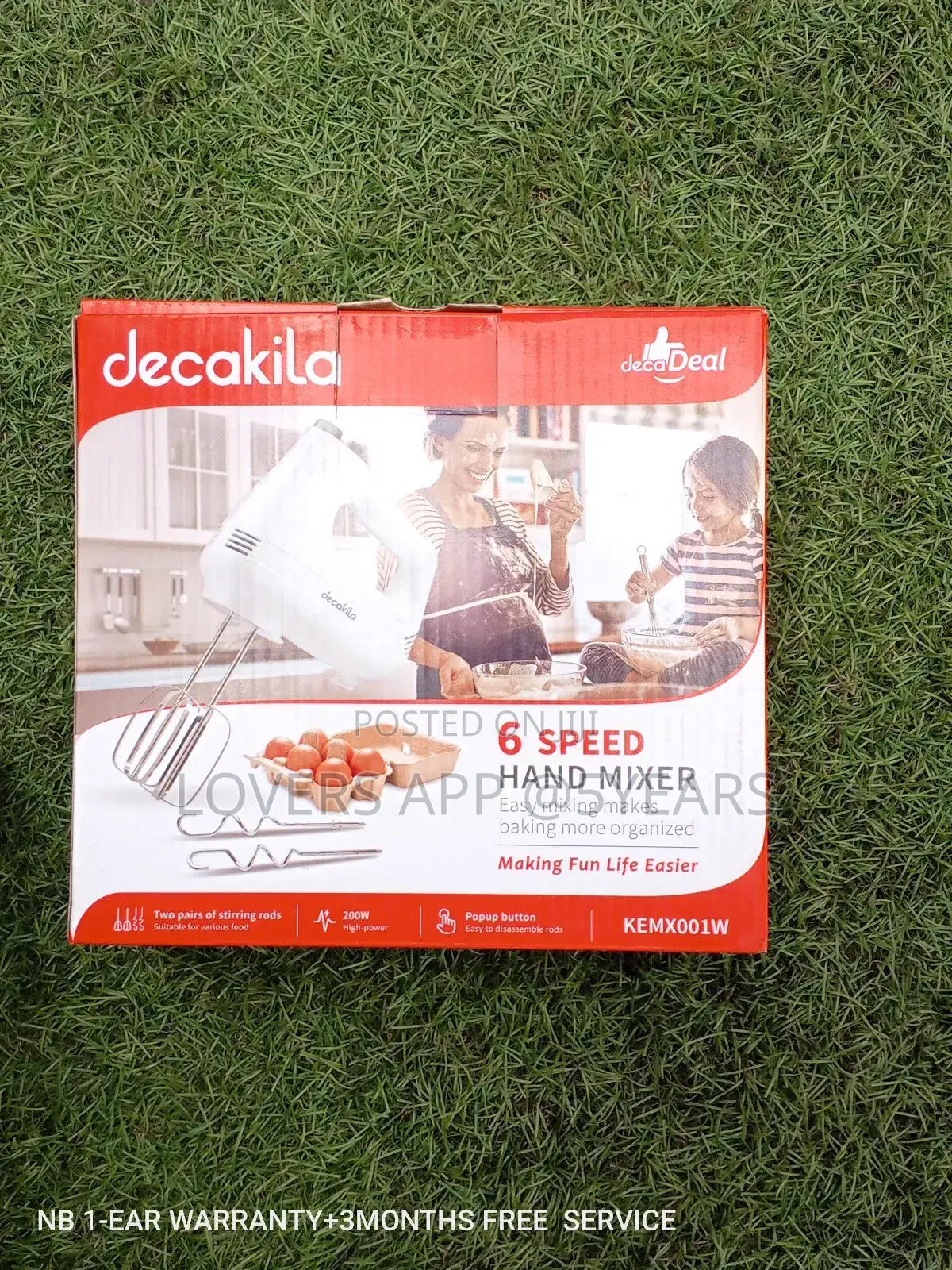 Easy to Take Hand Mixer Decakila 6 Speed Hand Mixer Portable
