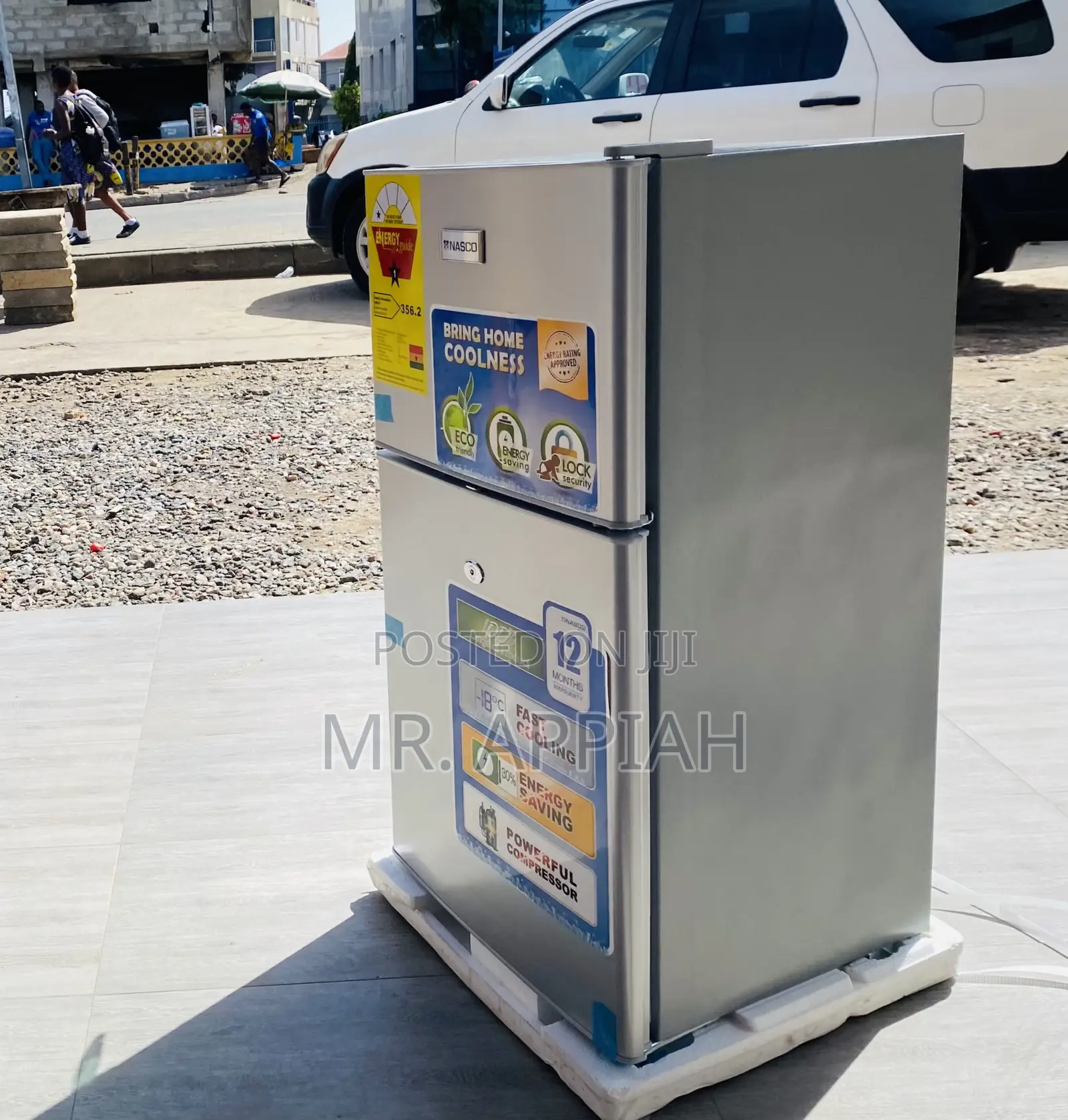 Original Nasco Nasf2-120 2door Tabletop Electric Fridge,90L