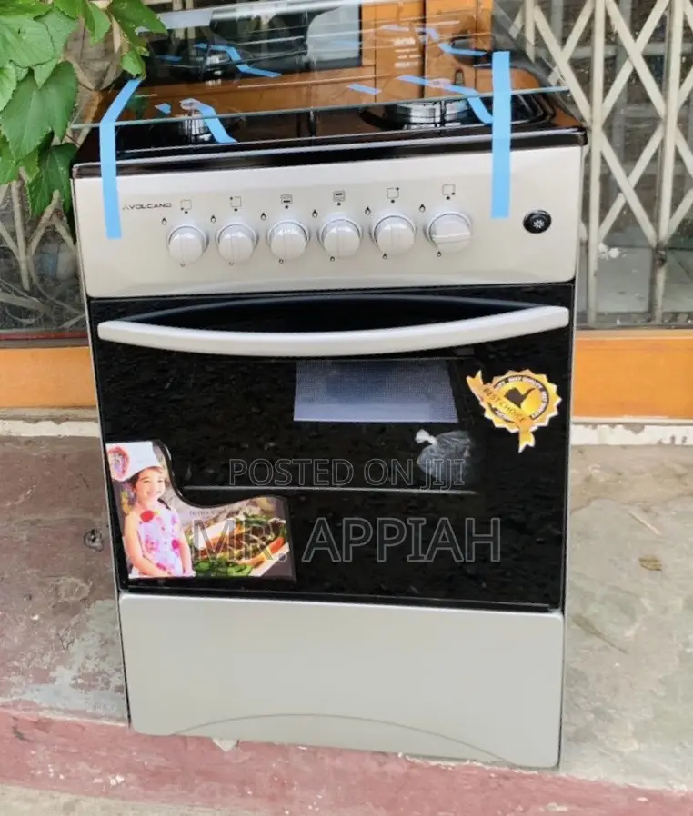 Original Volcano 4 Burner 50x50 Gas Stove With Oven Grill