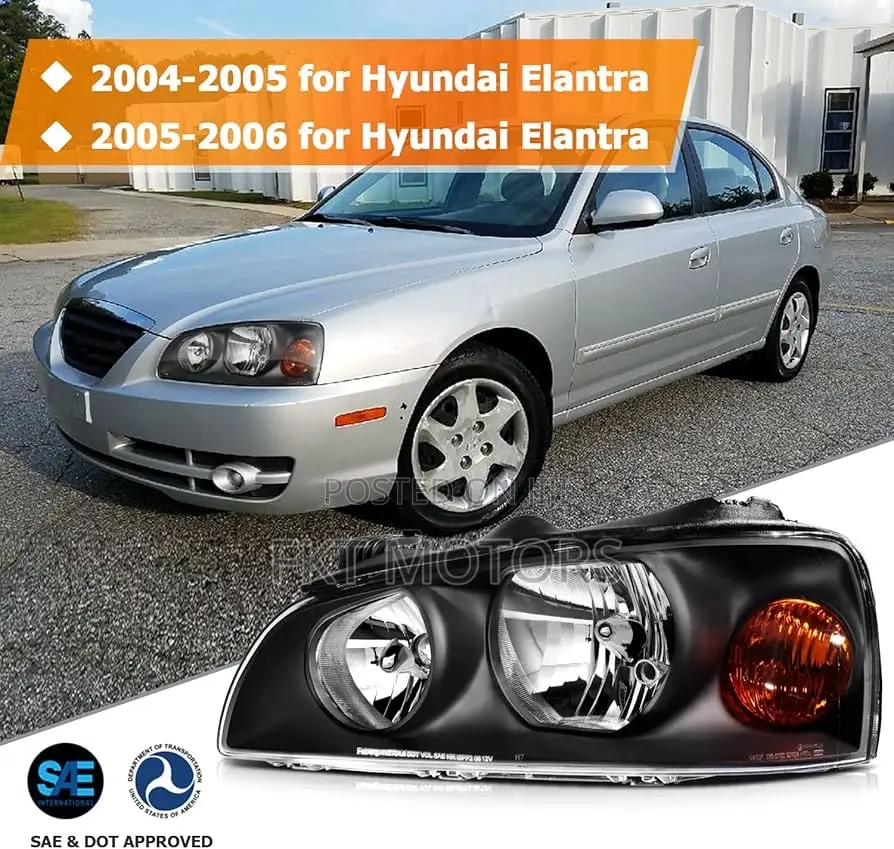 Hyundai Elantra Headlights Taillight Set 2002,2003,2004,2005
