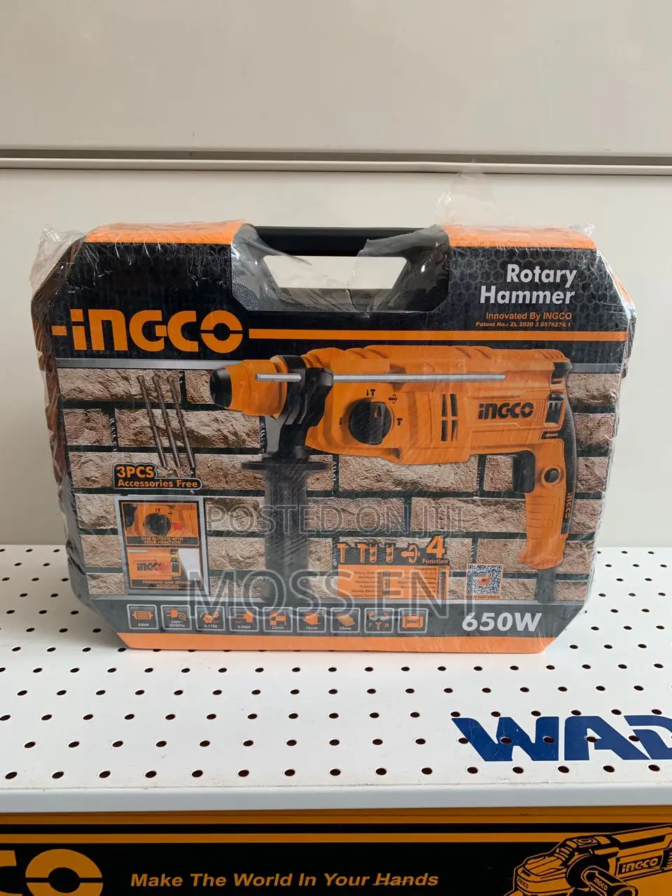 Rotary Hammer 650w With 3 SDS-Plus Drills - Rgh6528