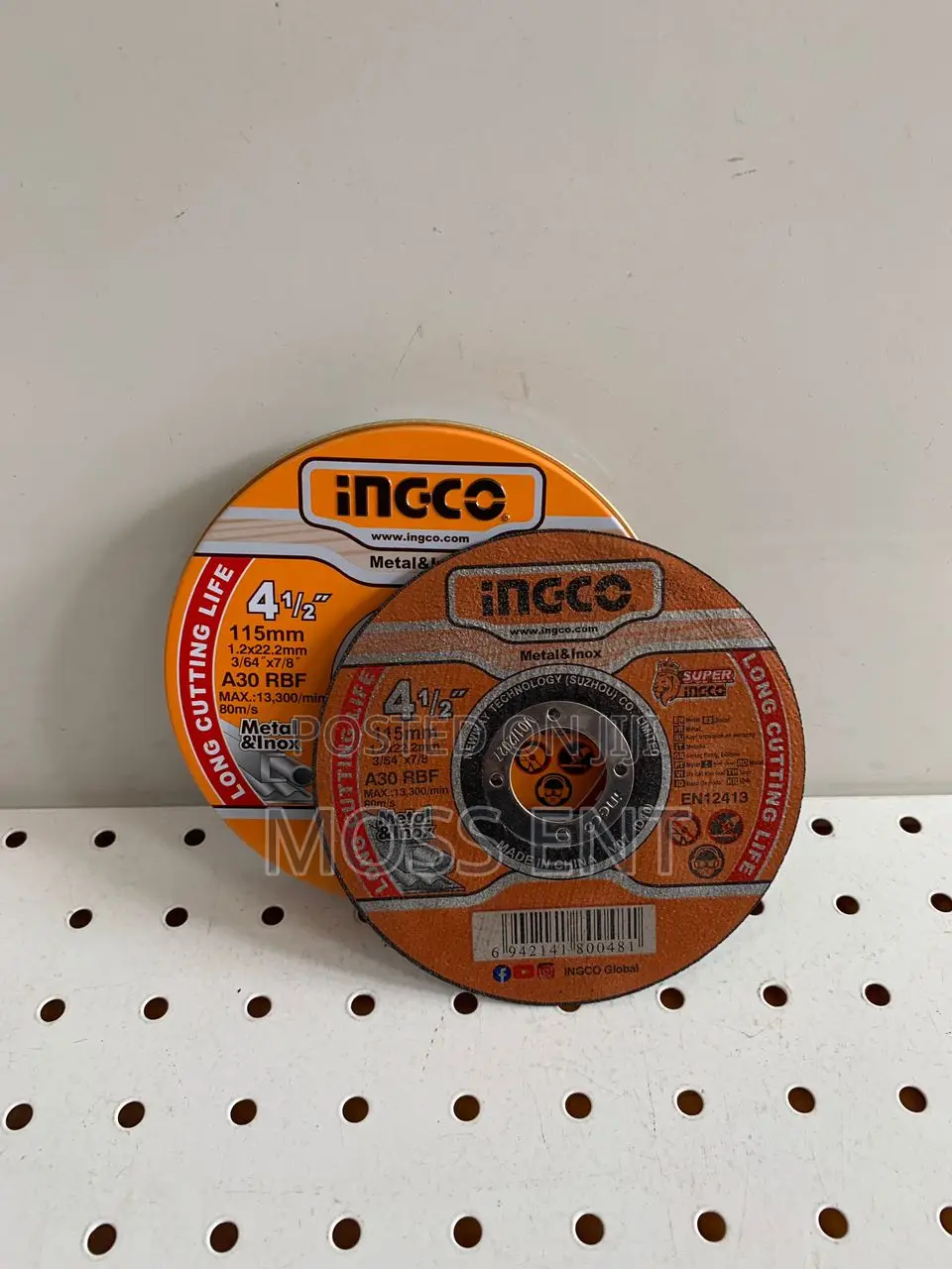 Abrasive Metal Cutting Disc Set 4.5"X1.2mm - McD121155