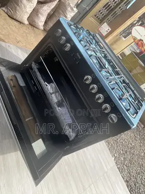 Authentic Volcano 5 Burner With Oven Grill(Shining Black)