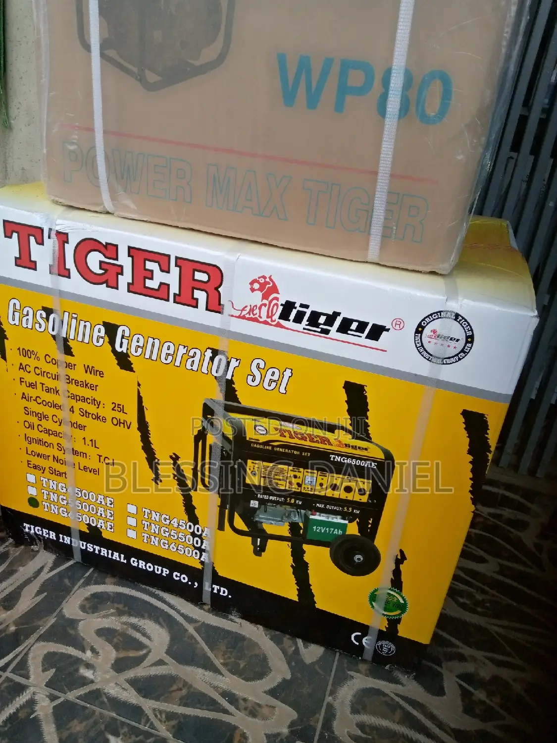 Tiger Generator 5.5kva Original