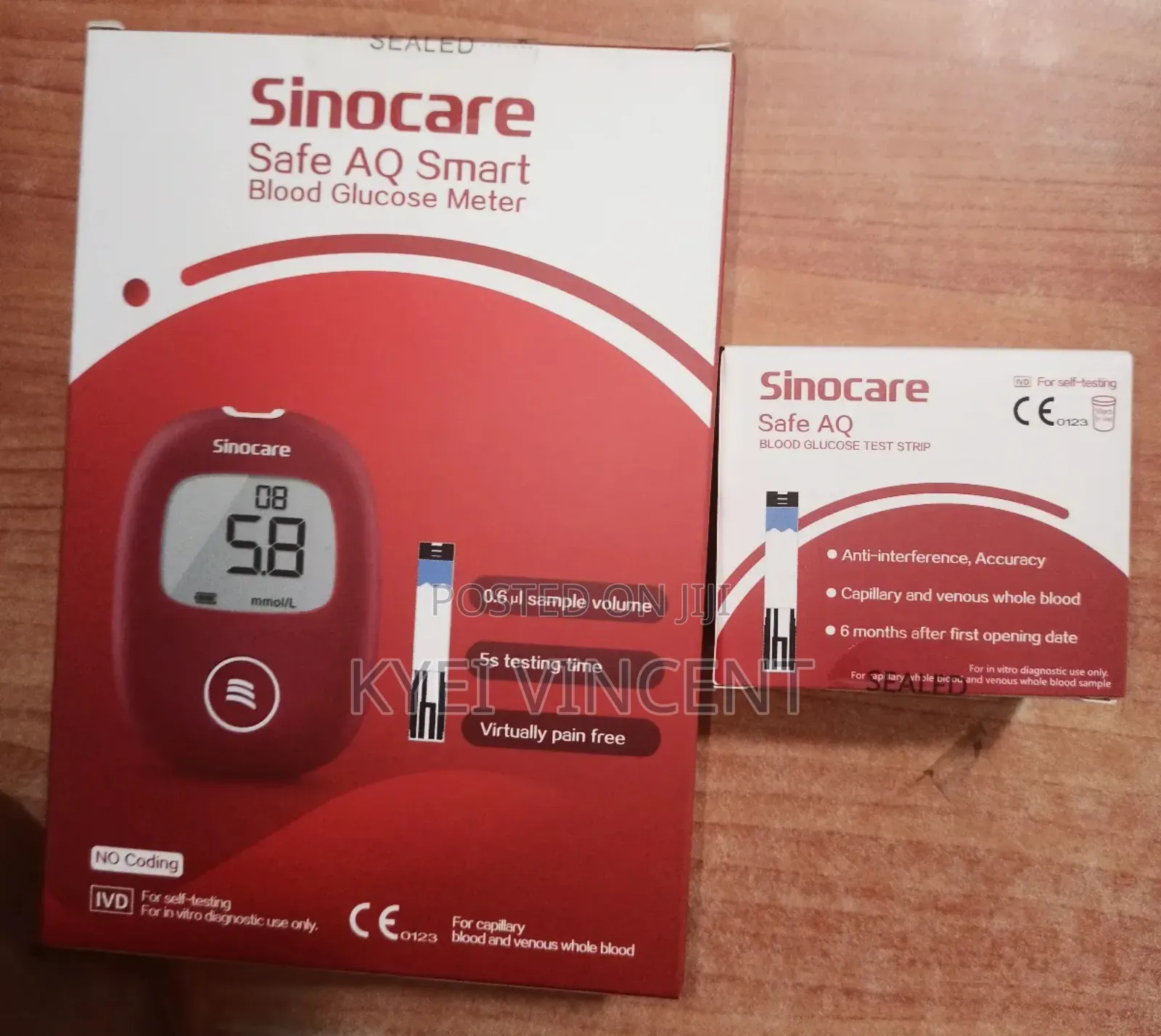 Sinocare Glucometer With 50 Strips and 50 Lancet