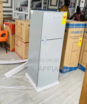 Elegantly Designed Nasco 2 Door Fridge(Nasf2-18fl)158L.