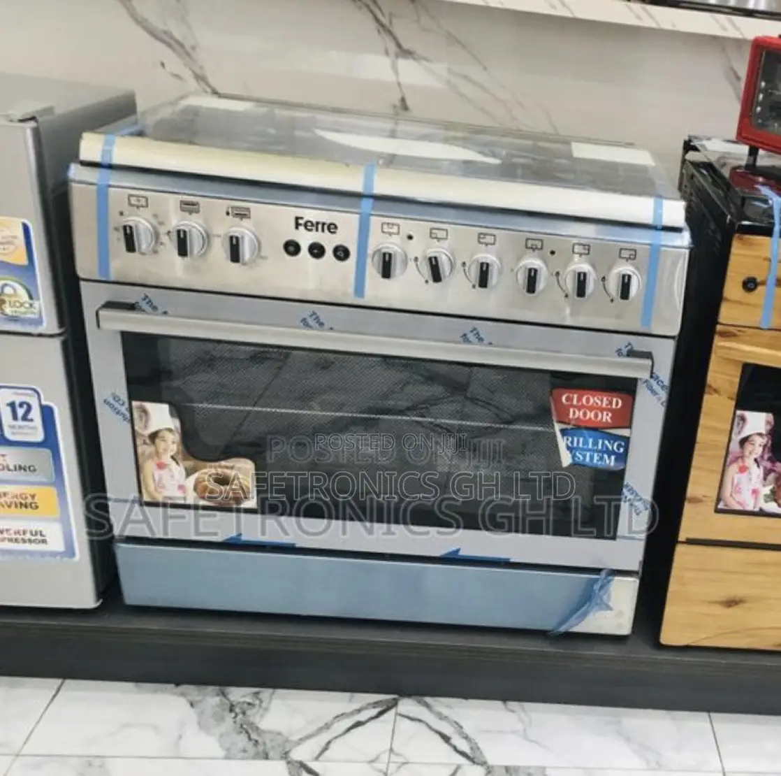 4+2 Burner Oven With Grill Ferre 60by90 Auto Ignition