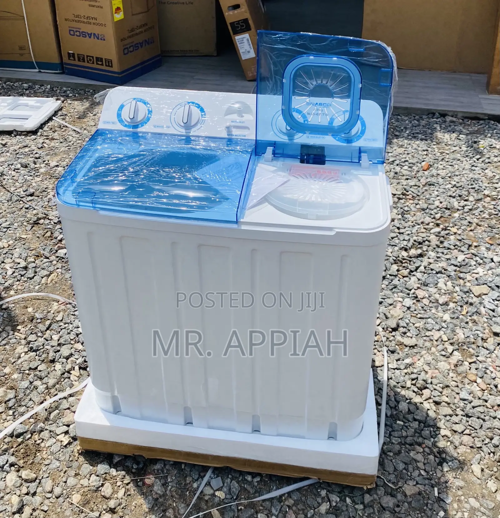 Authentic Nasco 7kg Washing Machine + Spin/Dry(White).