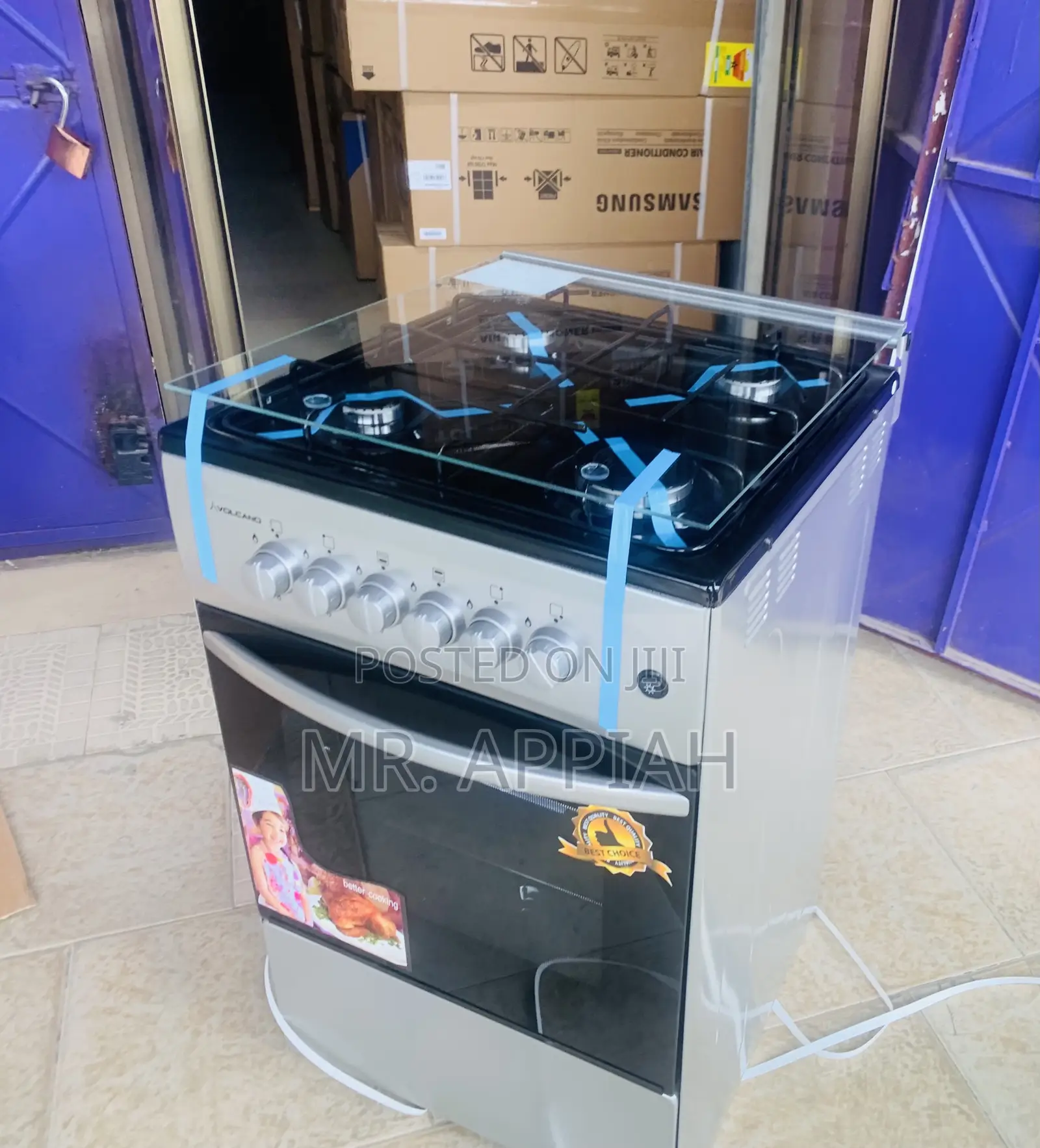 Buy Quality Volcano 4 Burner Gas Stove With Oven(Gray).