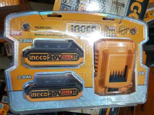 INGCO 20V 2AH Lithium-Ion Battery and Charger Kit FBCPK1222