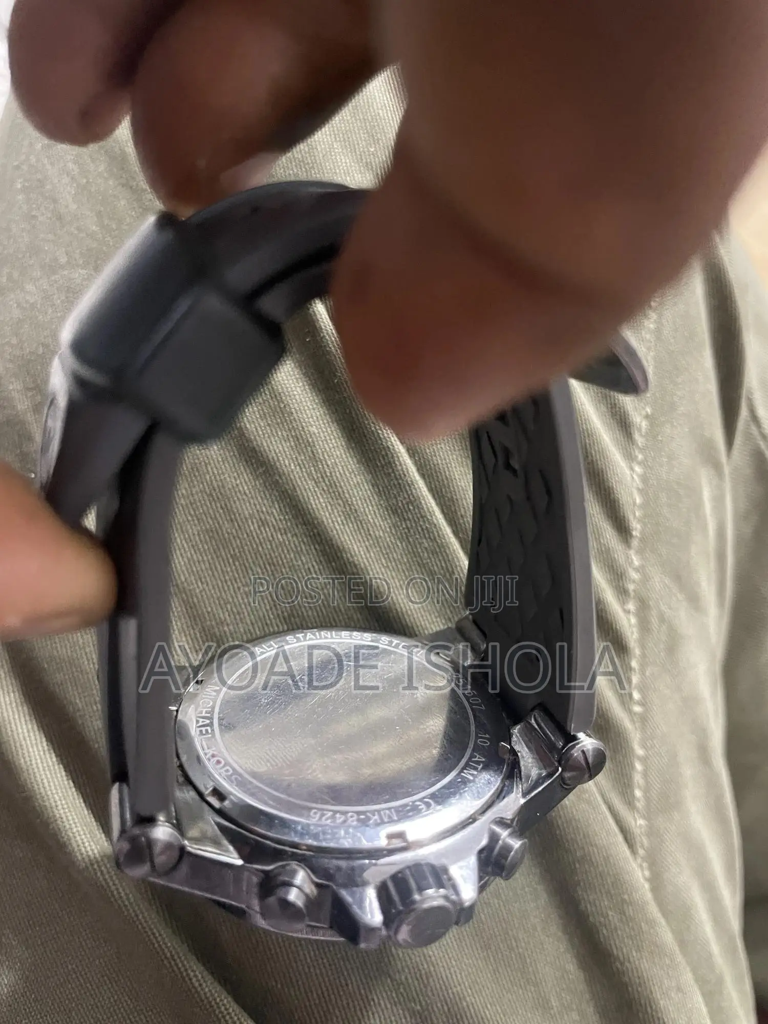 Preowned Michael Kors Grey/Rubber Ø43 Mm MK8426