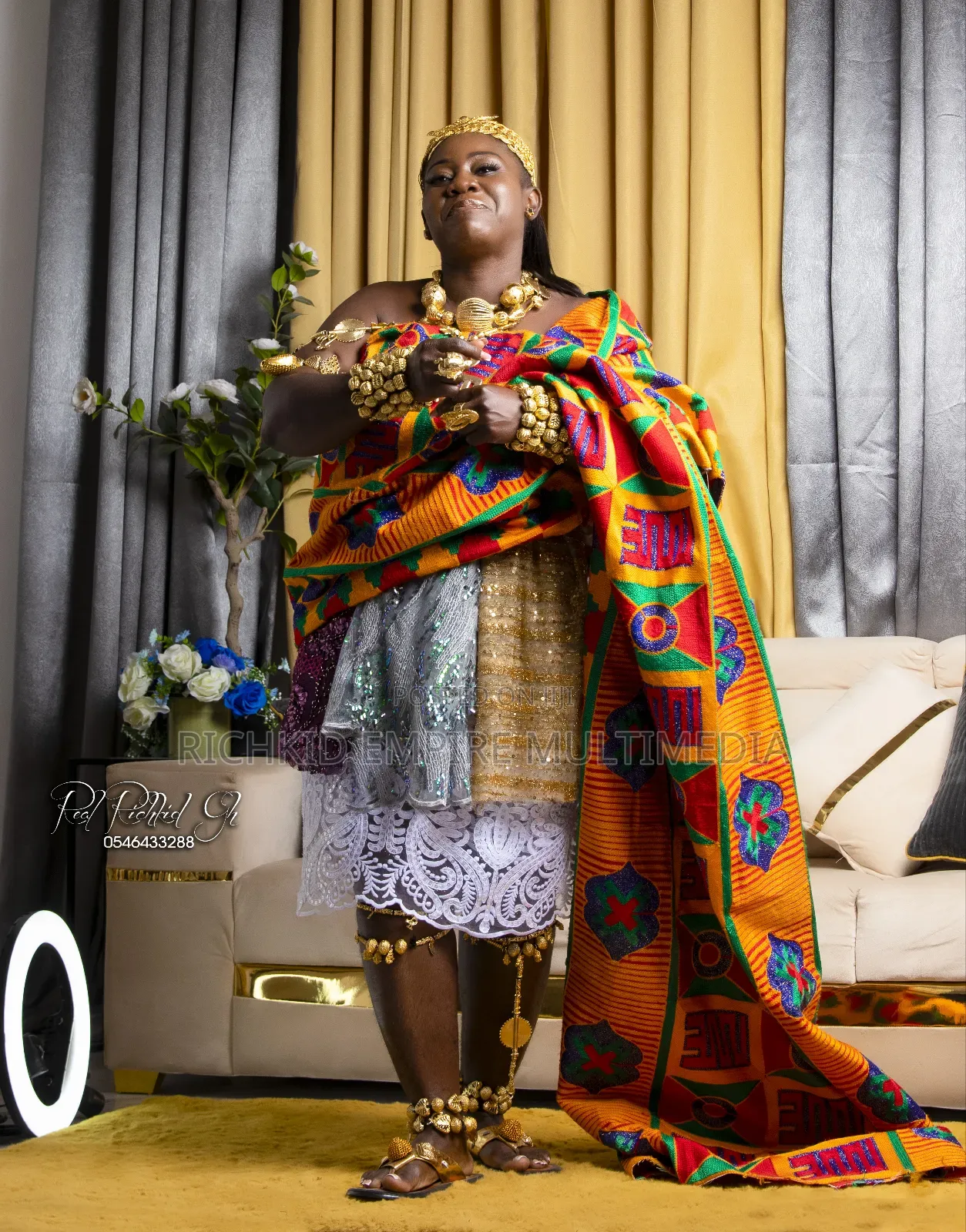 Kente Adornations and Styling for Weddings and Photography